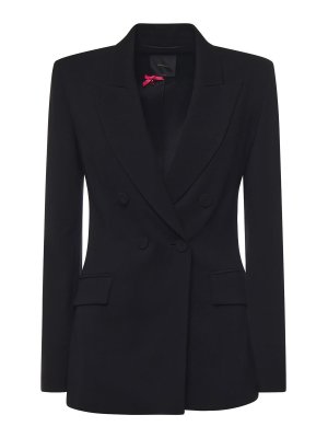 Pinko: blazers - Double-Breasted Viscose Blazer