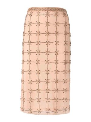 Pinko: Jupes midi et au genou - Jupe Midi - Couleur Chair