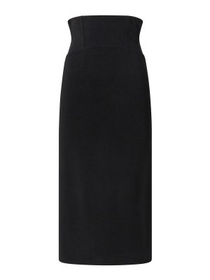 Pinko: Knee length skirts & Midi - Midi Skirt With Bustier Waist