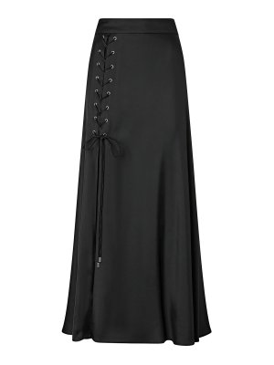 Pinko: Long skirts - Long Skirt With Slit And Laces
