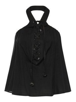 Pinko: Tops & Tank tops - Lace-Up Top With Cowboy Details
