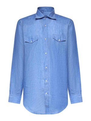 SARTORIO: Chemises - Chemise - Bleu
