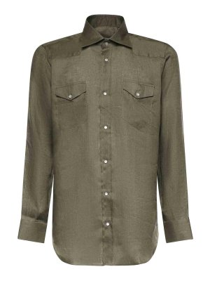SARTORIO: Chemises - Chemise - Vert