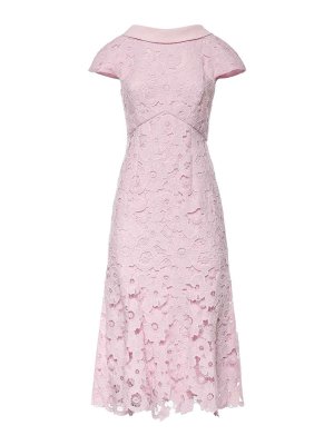 Self Portrait: knee length dresses - Lace Midi Dress