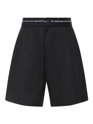 Versace Jeans Couture: Trousers Shorts - Bermuda Shorts With Logo
