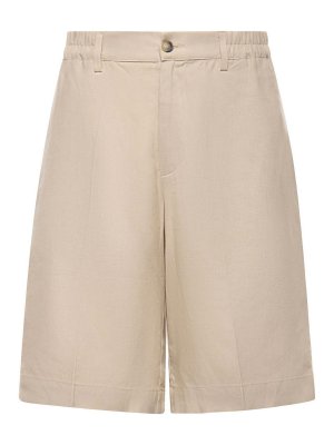 WOC: pantaloni shorts - Shorts Curico In Lino E Viscosa