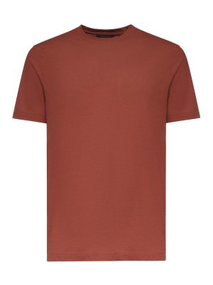 ZANONE: T-shirts - T-Shirt - Marron Clair