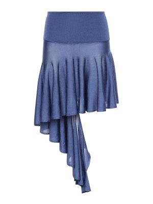 Alaïa: Jupes midi et au genou - Jupe Midi - Beige Clair