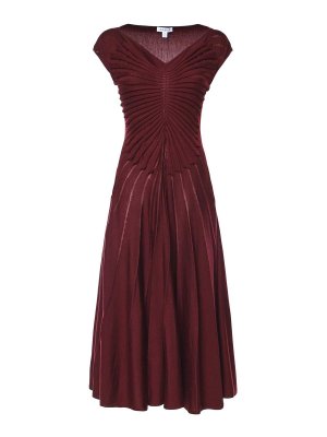 Alaïa: ニーレングスドレス - 膝丈ドレス - 紫