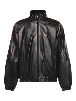 BALENCIAGA: tracksuit bottoms - Semi-Gloss Lambskin Tracksuit Jacket
