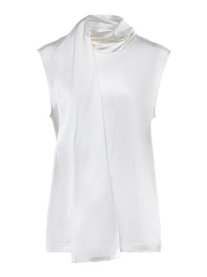 BOTTEGA VENETA: Tops y camisetas sin mangas - Top - Blanco