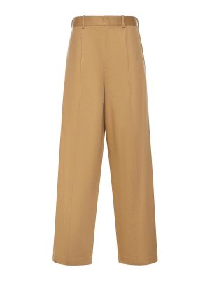 LOEWE: pantaloni casual - Pantaloni a gamba larga in cotone