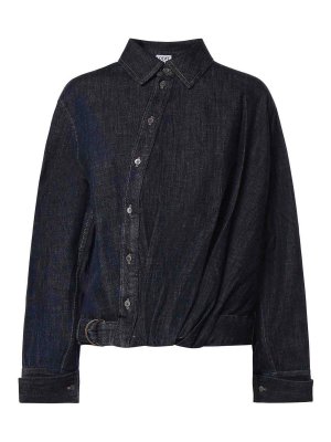 LOEWE: Hemden - Hemd - Jeansblau
