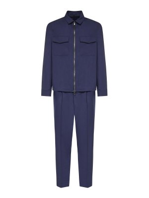 SANTANIELLO: casual suits - Wool Blend Coordinated Suit