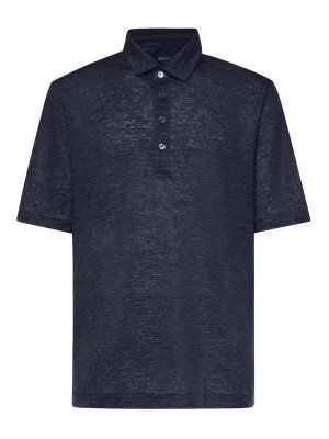 ZEGNA: ポロシャツ - ポロシャツ - ブルー