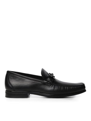 SALVATORE FERRAGAMO: Mocassini e slippers - Mocassino Gancini in pelle