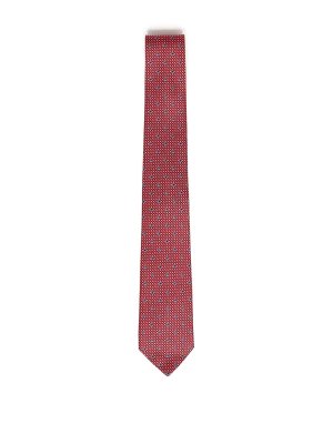 SALVATORE FERRAGAMO: ties & bow ties - Printed Silk Tie