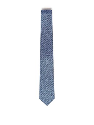 SALVATORE FERRAGAMO: ties & bow ties - Printed Silk Tie