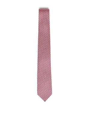 SALVATORE FERRAGAMO: ties & bow ties - Printed Silk Tie