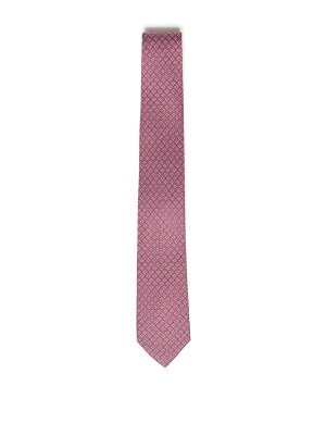 SALVATORE FERRAGAMO: ties & bow ties - Printed Silk Tie