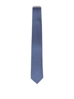 SALVATORE FERRAGAMO: ties & bow ties - Printed Silk Tie