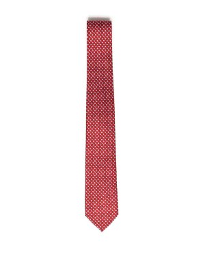SALVATORE FERRAGAMO: ties & bow ties - Printed Silk Tie