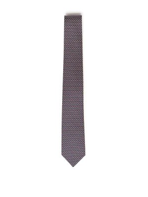 SALVATORE FERRAGAMO: ties & bow ties - Printed Silk Tie