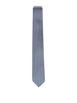 SALVATORE FERRAGAMO: ties & bow ties - Printed Silk Tie