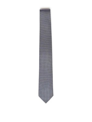 SALVATORE FERRAGAMO: ties & bow ties - Printed Silk Tie