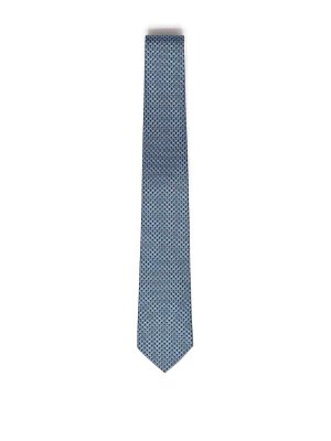 SALVATORE FERRAGAMO: ties & bow ties - Printed Silk Tie