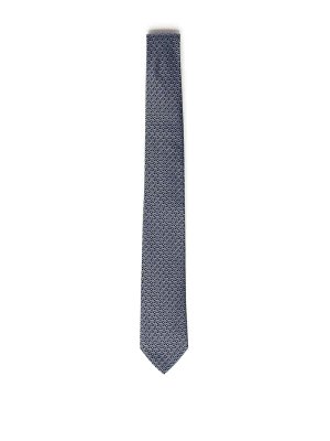 SALVATORE FERRAGAMO: ties & bow ties - Printed Silk Tie
