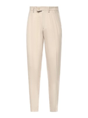 ELEVENTY: casual trousers - Lyocell And Linen Trousers