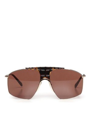 Alaïa: Sonnenbrillen - Sonnenbrille - Braun