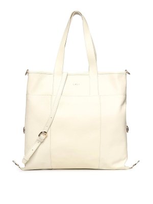 BIASIA: shopper - Borsa Tote In Pelle Con Logo