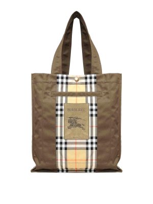 BURBERRY: totes bags - Trench Check Tote Bag