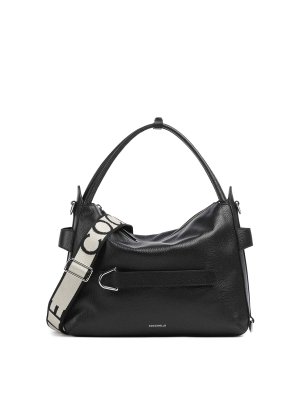 COCCINELLE: shopper - Borsa In Pelle Con Logo
