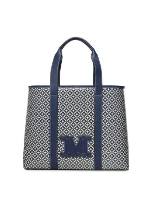 Max Mara: Handtaschen - Shopper - Blau