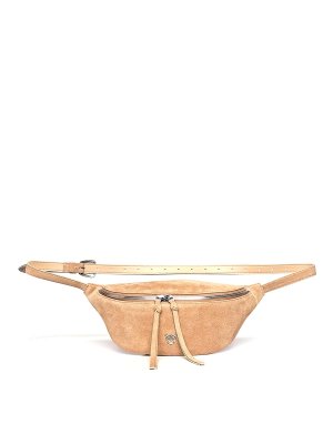 Pinko: cross body bags - New Biker Leather Bum Bag
