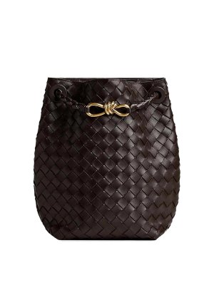 BOTTEGA VENETA: バケットバッグ - バケットバッグ - ブラウン