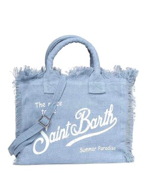MC2 SAINT BARTH: Sacs à main - Sac Cabas - Bleu Clair