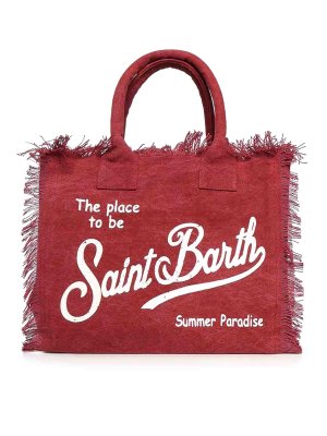MC2 SAINT BARTH: Handtaschen - Shopper - Dunkelrot