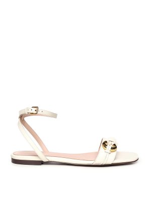 COCCINELLE: sandali - Sandali piatti in pelle