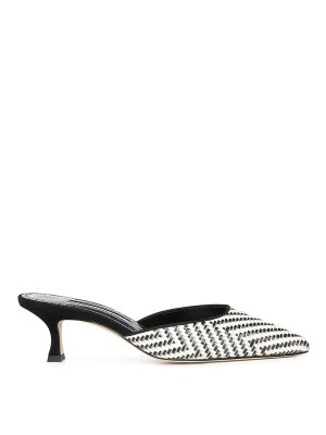 MANOLO BLAHNIK: Mules - Mules - Weiß
