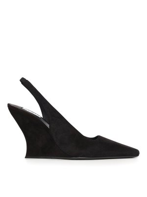 Alaïa: sandali - Slingback in camoscio ondulato