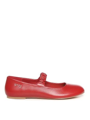 v°73: flat shoes - Alene Ballet Flats With Logo