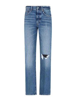 POLO RALPH LAUREN: jeans dritti, a sigaretta - Jeans Dritti Destroyed