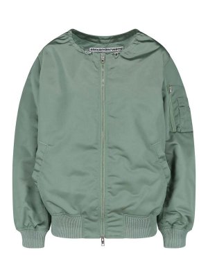 ALEXANDER WANG: giacche bomber - Giacca Bomber Collo Coulisse
