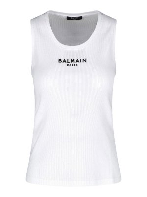 Balmain: Tops & Débardeurs - Top - Blanc