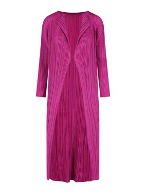 PLEATS PLEASE ISSEY MIYAKE: Cardigans - Cardigan - Lila