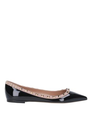 VALENTINO GARAVANI: フラットシューズ - フラットシューズ - Rockstud